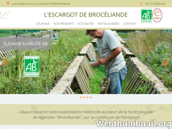 lescargot-de-broceliande.fr website preview