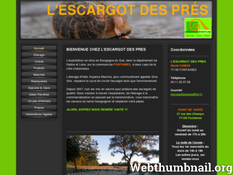 lescargotdespres.fr website preview