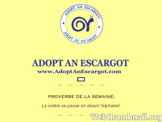 adoptanescargot.com website preview