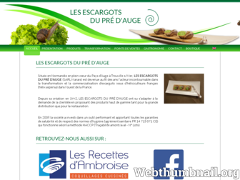 escargotsdupredauge.com website preview