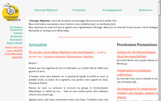 escargotmigrateur.org website preview
