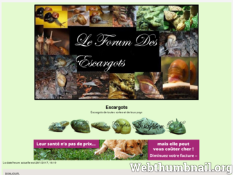 escargots.forumgratuit.ch website preview