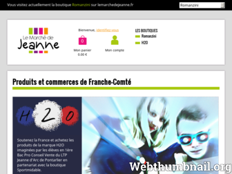 lemarchedejeanne.fr website preview