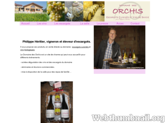 domainedesorchis.fr website preview
