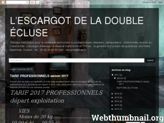 lescargotdeladoubleecluse.blogspot.com website preview