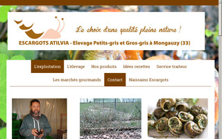 escargotsatilvia.fr website preview