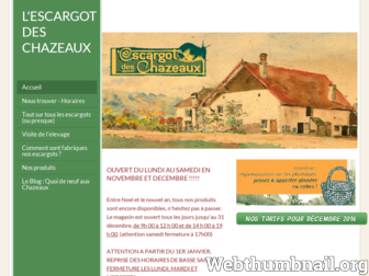 escargotdeschazeaux.weebly.com website preview