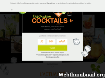 destinationcocktails.fr website preview