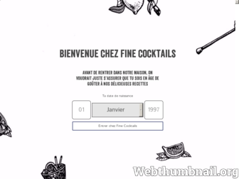 finecocktails.fr website preview