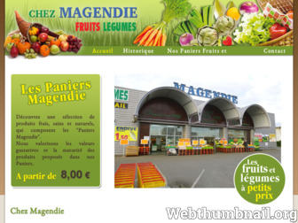 magendie-primeur.fr website preview
