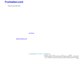 fruitselect.fr website preview