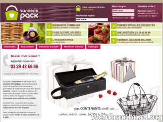 vannerie-pack.fr website preview
