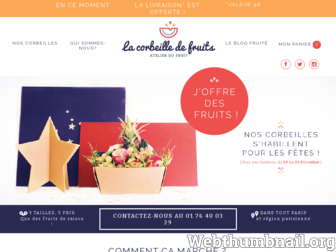 lacorbeilledefruits.com website preview