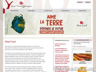 slowfood.fr website preview