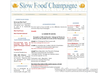 slowfood.champagne.free.fr website preview