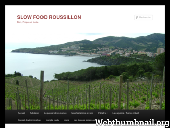 slowfoodroussillon.wordpress.com website preview