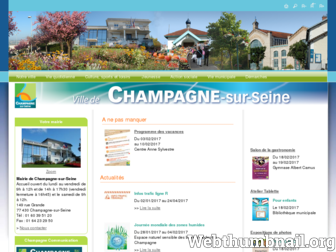 champagne-sur-seine.fr website preview
