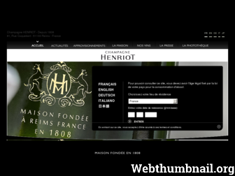 champagne-henriot.com website preview