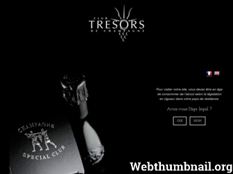 clubtresorsdechampagne.com website preview