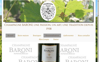 champagne.baroni.fr website preview