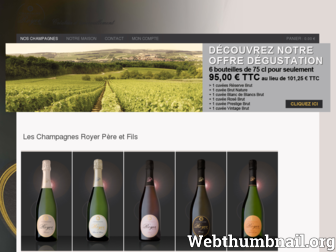 boutique-champagne-royer.com website preview