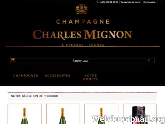 boutique.champagne-mignon.com website preview