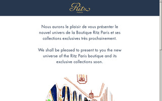 fr.ritzparisboutique.com website preview