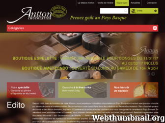 chocolats-antton.com website preview