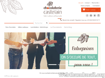 chocolat-castelain.fr website preview