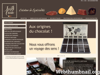 iledere-chocolats.com website preview