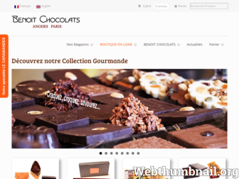 benoitchocolats.com website preview