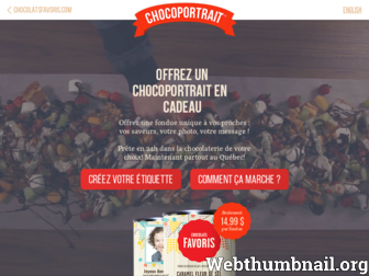 chocoportrait.com website preview