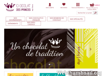 chocolatdesprinces.fr website preview