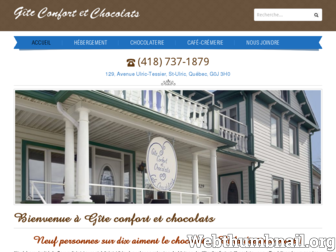 giteconfortetchocolats.com website preview