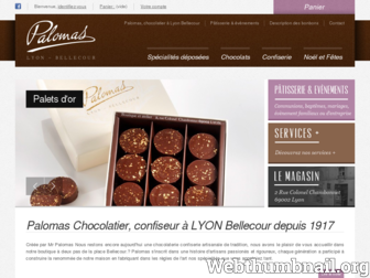 chocolatier-palomas.com website preview