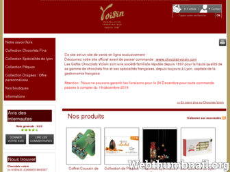 chocolats-voisin.fr website preview