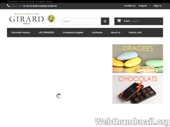 dragees-girard.com website preview