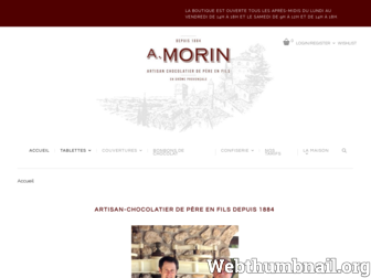 chocolaterie-morin.com website preview