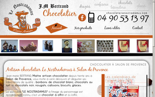 chocolaterienostradamus.com website preview