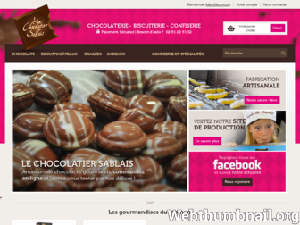 lechocolatiersablais.fr website preview