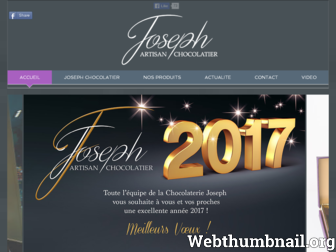 josephchocolatier.com website preview