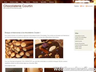 courtin-chocolatier.fr website preview
