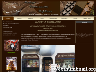 marieetlachocolaterie.com website preview