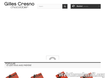 gilles-cresno-chocolatier.com website preview