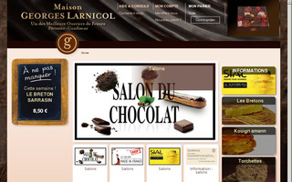 chocolaterielarnicol.fr website preview