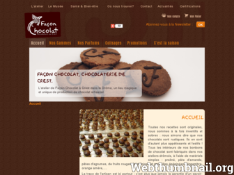 faconchocolat.fr website preview