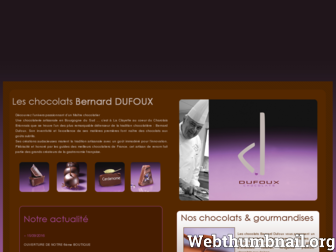 chocolatsdufoux.com website preview
