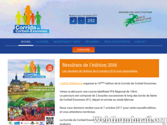 corrida-de-corbeil-essonnes.fr website preview