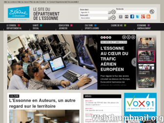 essonne.fr website preview
