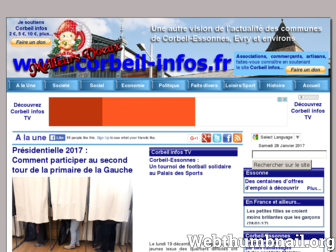 corbeil-infos.fr website preview